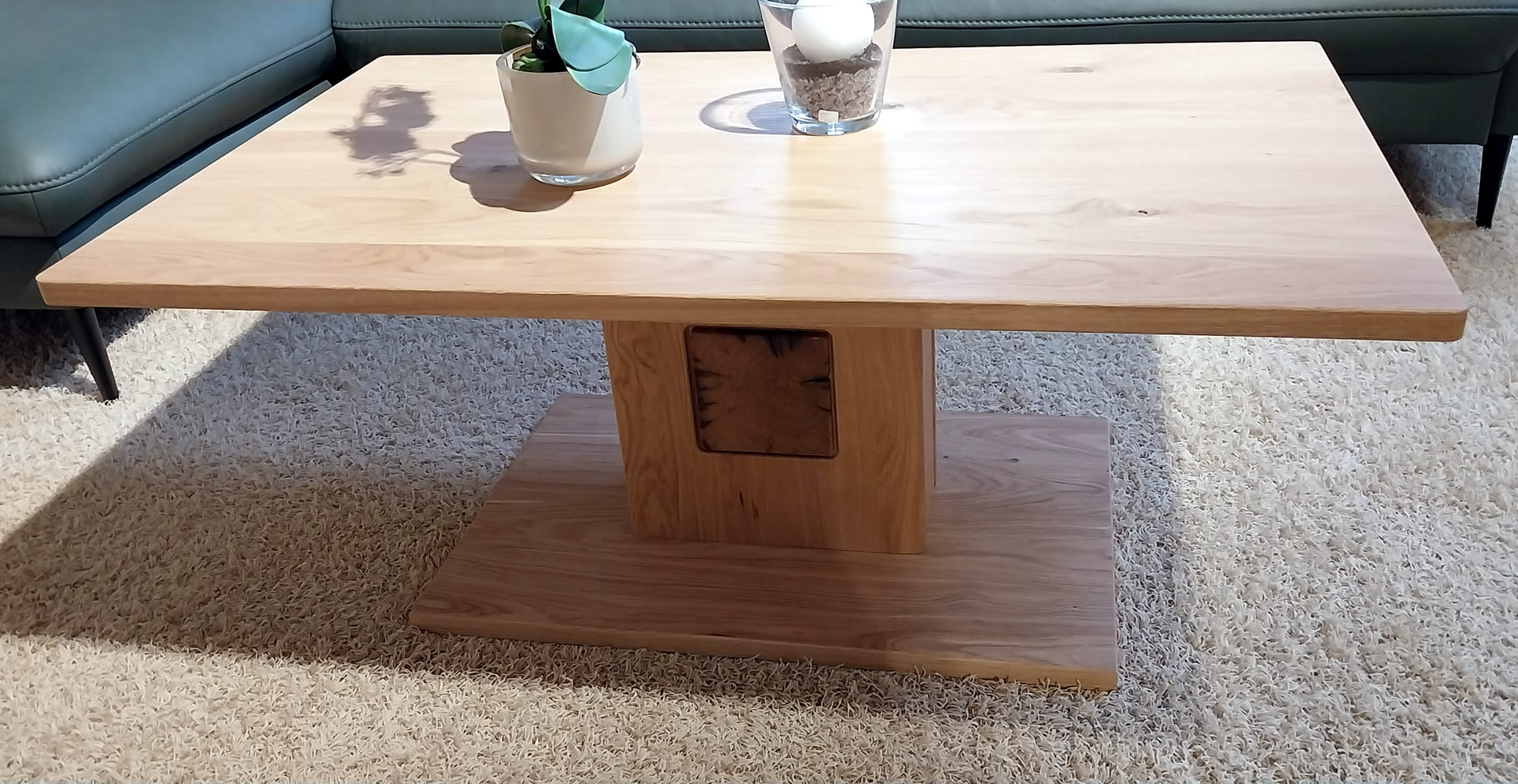 Couchtisch TL3309 Palma Balkeneiche massiv