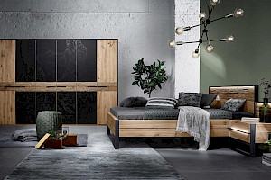 Schlafzimmer Z22912 - massiv Wildeiche