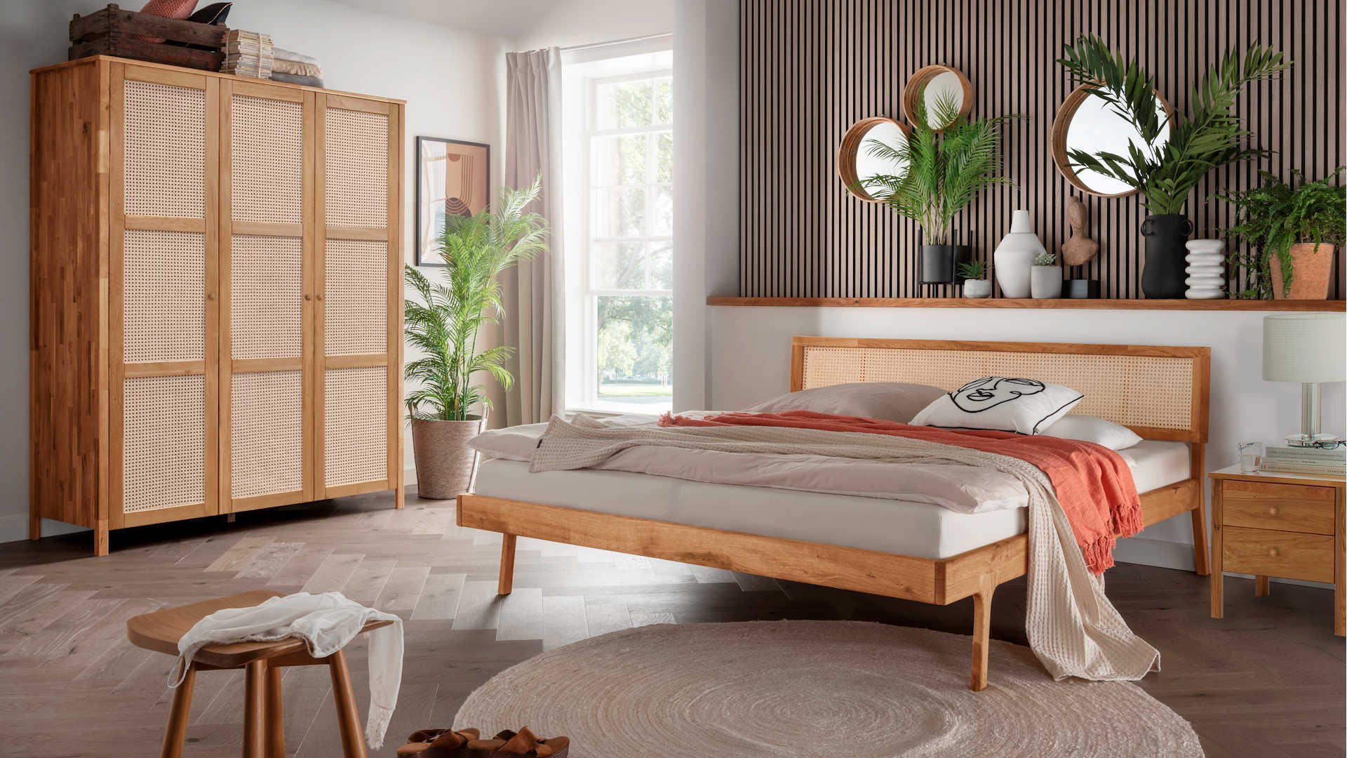 Schlafzimmer massiv Wildeiche Z23056