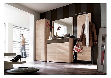 Garderobe Z23032 - Bardolino Eiche, 4-teilig