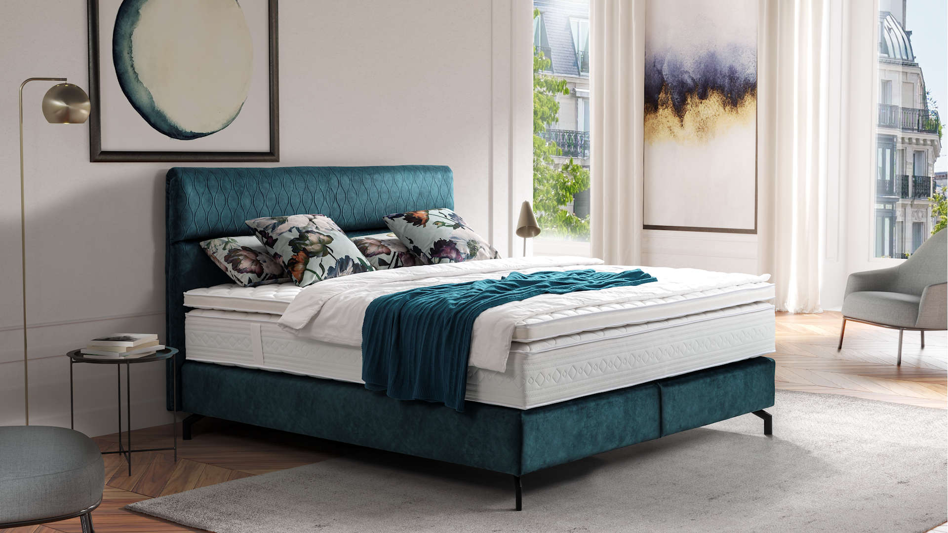 Boxspringbett modern Z23090-1