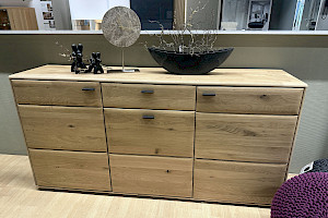 Sideboard Girona, Ast - Balkeneiche massiv